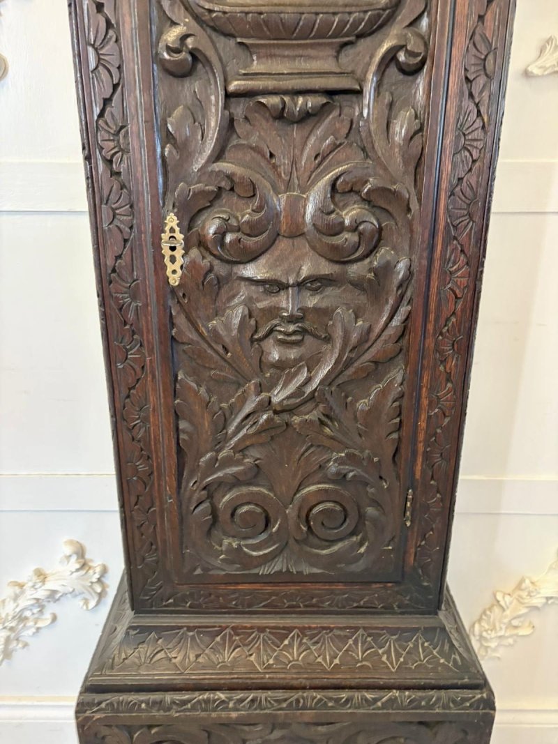 Outstanding Quality 18th Century Oak Longcase Clock - Image 14